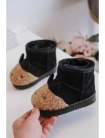 Zateplené dětské sněhule Lamy černé Esandira