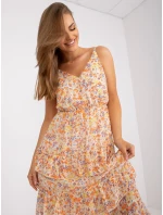 Dámské šaty EM SK Y6743 jasně oranžové Dámské šaty EM SK Y6743 jasně oranžové