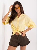 MI košile KS 3389A.90 světle žlutá