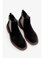 Semišové Kotníkové Boty Chelsea Pánské Big Star OO174154 Černé Semišové Kotníkové Boty Chelsea Pánské Big Star OO174154 Černé