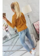 Svetr s diamantovým vzorem 2020 18 hořčice - Kesi Svetr s diamantovým vzorem 2020 18 hořčice - Kesi