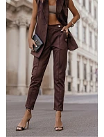 Dámské kalhoty Kiara model 218577 hnědé - LaBalancia