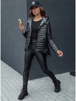 Dámská oboustranná přechodná bunda JIMA černá FashionStreet TY4506