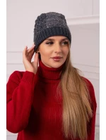 Dámská čepice Amira K359 graphite+white