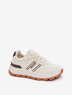 Dámské tenisky na platformě Big Star TT274881 Hi-Poly System Béžové