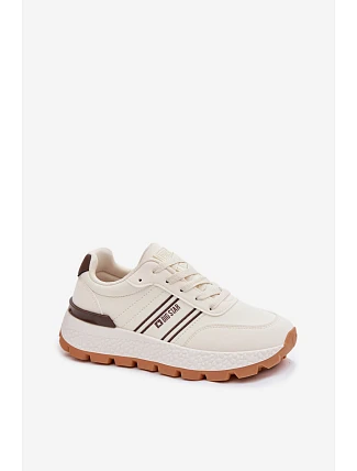 Dámské tenisky na platformě Big Star TT274881 Hi-Poly System Béžové