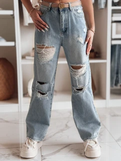 Dámské džínové kalhoty s otvory NOWISTA blue FashionStreet UY2426