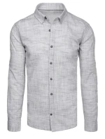 Pánská neformální šedá košile FashionStreet DX2653