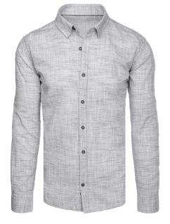 Pánská neformální šedá košile FashionStreet DX2653