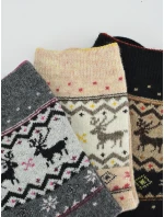 Noviti SW011 Vlněné ponožky se sobem 36-41