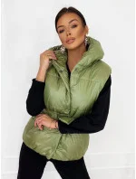 Zelená dámská oversize vesta (KA-016) Zelená dámská oversize vesta (KA-016)