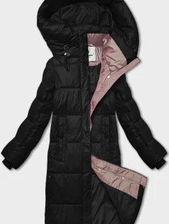 Černá dámská zimní bunda s kapucí Glakate (LU-238001#)