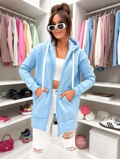 Dámská silná rozepínací mikina Goodlookin blue (551)