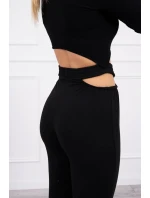 Souprava s halenkou černá Souprava s halenkou černá