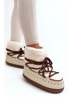 Dámské zateplené sněhule Bežové Rohes