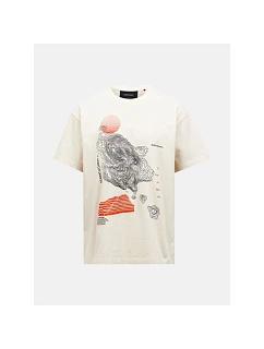 Tričko PEAK PERFORMANCE M Graphic Tee v pískové barvě