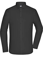 Daiber JN 1372 Popelínová košile slim fit s dlouhým rukávem 02.1372 black
