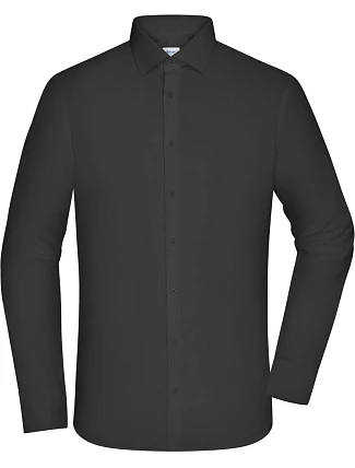 Daiber JN 1372 Popelínová košile slim fit s dlouhým rukávem 02.1372 black