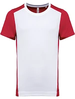 Kariban ProAct PA 4014 Pánské kontrastní sportovní tričko 20.4014 white/red
