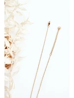 Dámský řetízek s květinou zlate