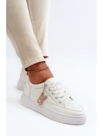 Tenisky Dámské Sportovní Na Platformě S Ozdobou Bílý VINCEZA 13613 Tenisky Dámské Sportovní Na Platformě S Ozdobou Bílý VINCEZA 13613