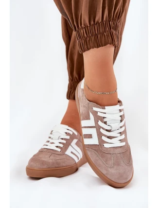 Kopačky Sportovní Boty Z Semiše Béžové Vinceza 79517