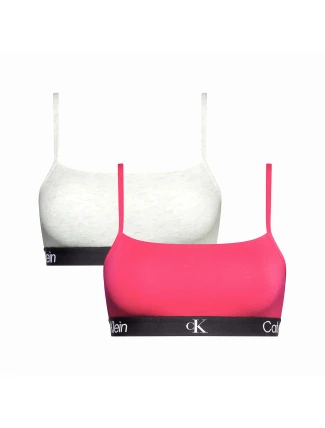 Dámská sportovní podprsenka 2Pack QF7215E-BNQ - Calvin Klein