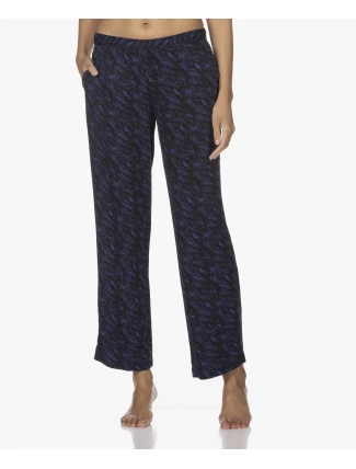 Dámské pyžamové kalhoty QS6028E VFR - modročerná - Calvin Klein Dámské pyžamové kalhoty QS6028E VFR - modročerná - Calvin Klein