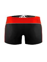 Plavecké boxerky 384 černo-červené - Sesto Senso