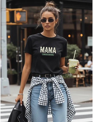 Dámské tričko Mama Limited Edition černá FashionStreet NX5031RY