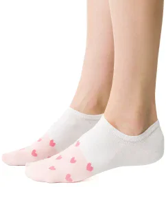 Steven 021 vzorované ponožky barva:ecru/cheese 058