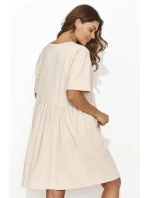 Denní šaty NU470 béžové - Numinou Denní šaty NU470 béžové - Numinou