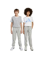 Dětské kalhoty adidas Essentials světle šedé JY4995