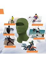 Qunature lyžařský plášť 13230023015 bike motorbike balaclava velikost L - zelená Qunature lyžařský plášť 13230023015 bike motorbike balaclava velikost L - zelená