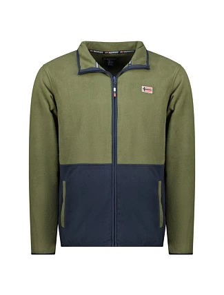 Geographical Norway pánský fleece Touki Fz Kaki Db Men 233 kaki (WZ6702H/GN-Kaki)