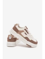 Tenisky Na Platformě Big Star OO274A151 Tmavobéžové