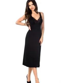 Dámská noční košile Pola Long 05050 Černá - Mediolano