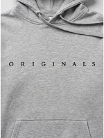 Pánská mikina s kapucí a potiskem ORIGINALS, světle šedá, FashionStreet NX5151BX Pánská mikina s kapucí a potiskem ORIGINALS, světle šedá, FashionStreet NX5151BX