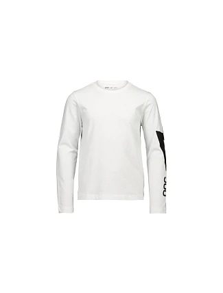 Tričko POC L/S Tee Jr, bílé