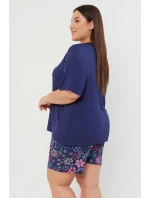 Italská móda Wista kr.r. kr.sp. barva:tmavě modrá/potisk