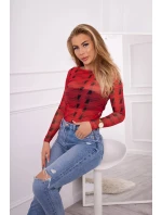 Halenkové body v bronzově červené barvě Halenkové body v bronzově červené barvě