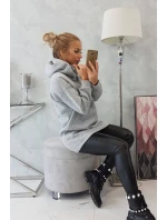 Zateplená mikina s kapucí šedá Zateplená mikina s kapucí šedá