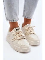 Dámské tenisky z ekokůže béžové Avanalis