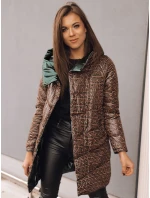 Dámská dvoucestná přechodná bunda DELSY LONG zelená FashionStreet TY3480 Dámská dvoucestná přechodná bunda DELSY LONG zelená FashionStreet TY3480