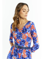 Monnari Maxi šaty Vzorované šaty s páskem Multi Blue