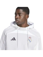 Pánská mikina Real Madrid JN3071 Světle šedá s bílou - Adidas Pánská mikina Real Madrid JN3071 Světle šedá s bílou - Adidas