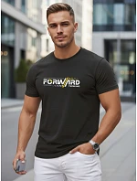 Pánské bavlněné tričko se streetwearovým potiskem černé FashionStreet NX0145R