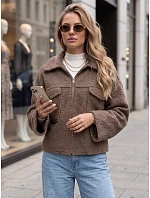 Krátký dámský kabát typu „baranek“ se zipem, Fango FashionStreet TY6060