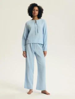 Henderson Dámské pyžamo 45313 Eleni long/r S-3XL Muslin