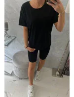 Souprava top+legíny černá